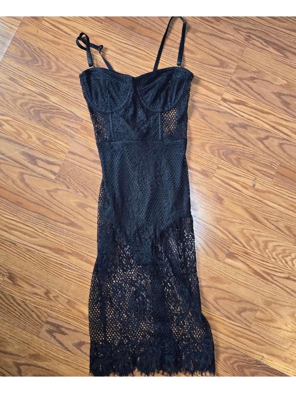 Little Black Lace dress size XS from Forever21